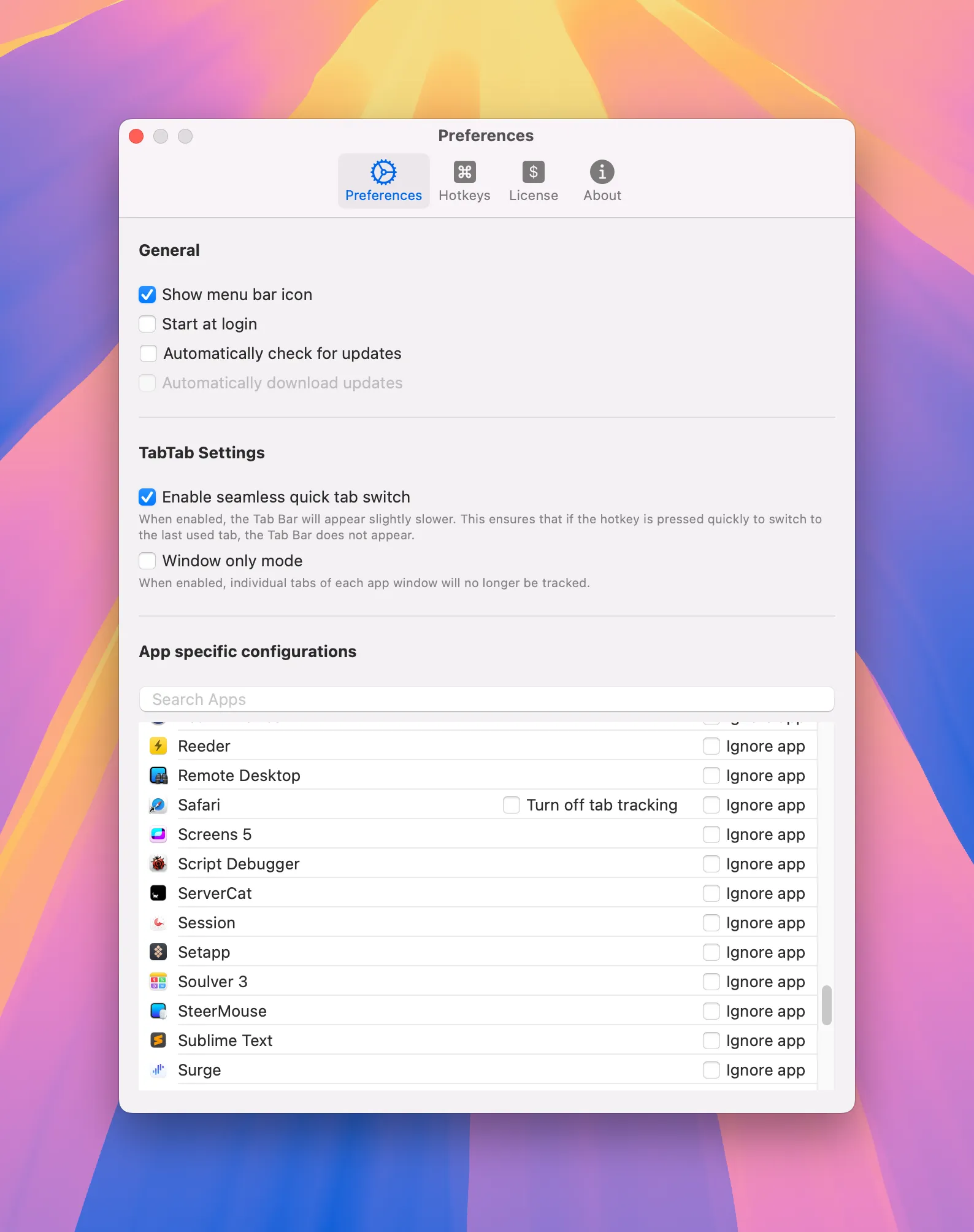 TabTab Screenshot 1