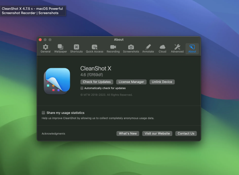 CleanShot X Screenshot 2
