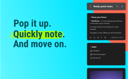 SideNotes – Thoughts & Tasks Screenshot 2