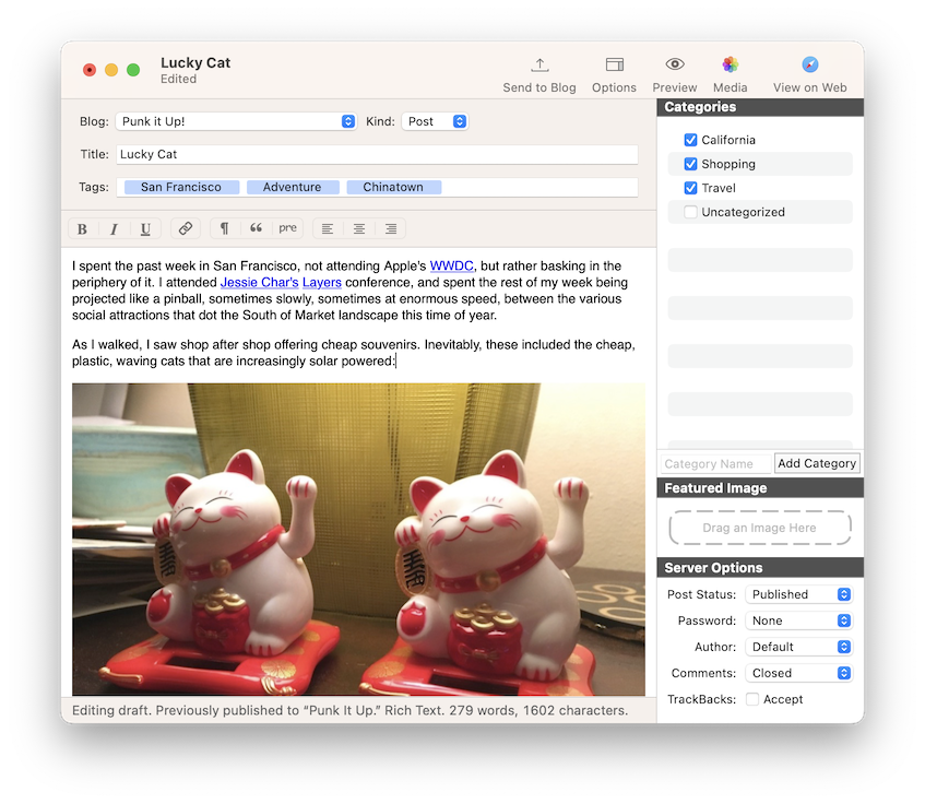MarsEdit 5 Screenshot 3