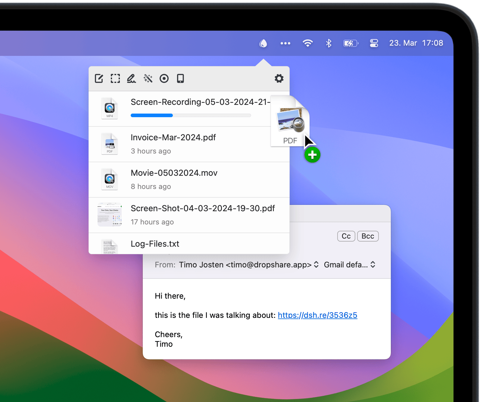 Dropshare Screenshot 1