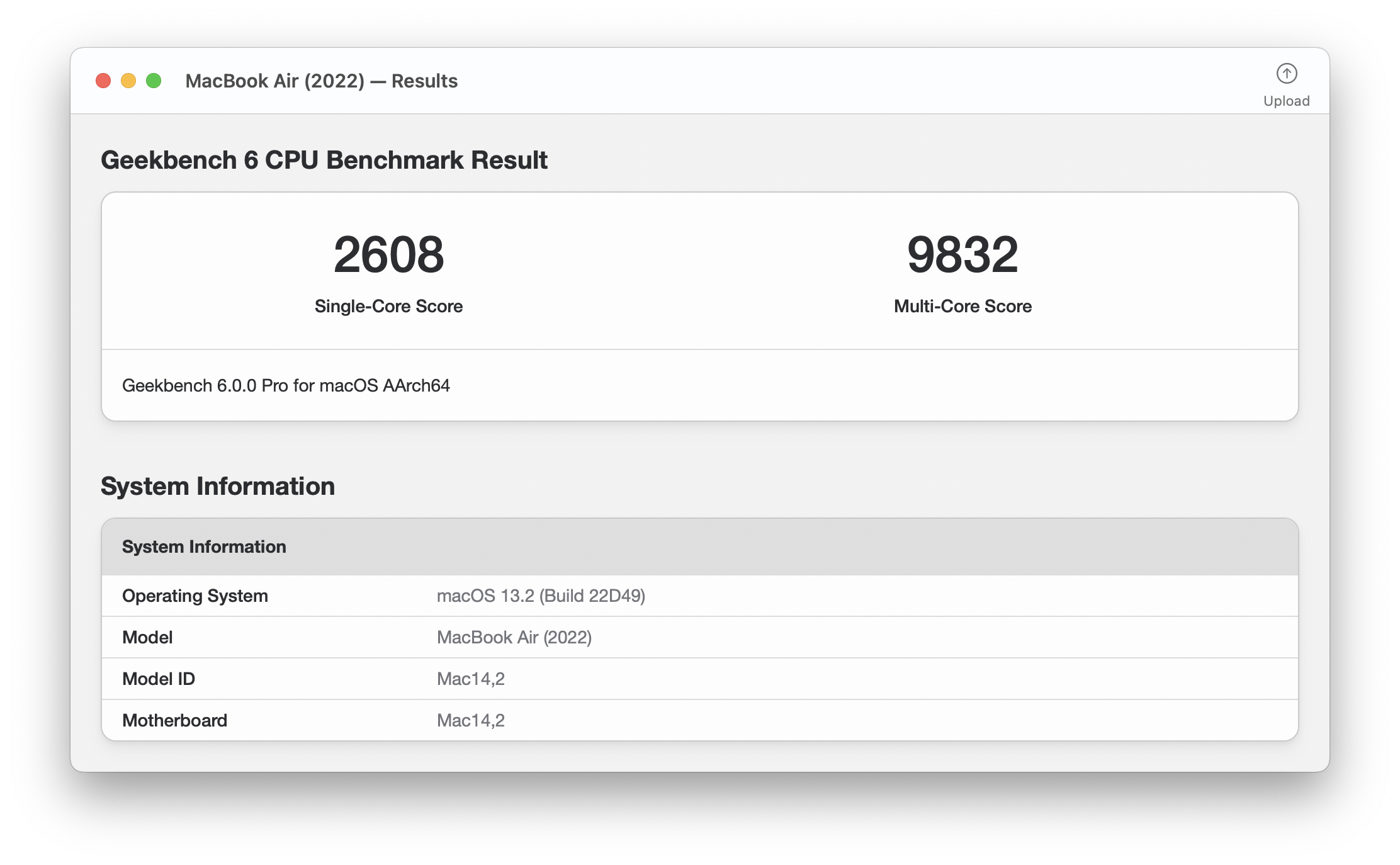 Geekbench 6 Screenshot 1