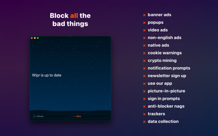 Wipr 2 – Block ads, trackers, and more Screenshot 1