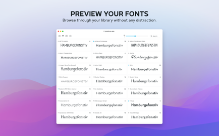 Typeface 4 – Your Favorite Font Manager Screenshot 1
