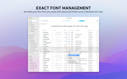 Typeface 4 – Your Favorite Font Manager Screenshot 2