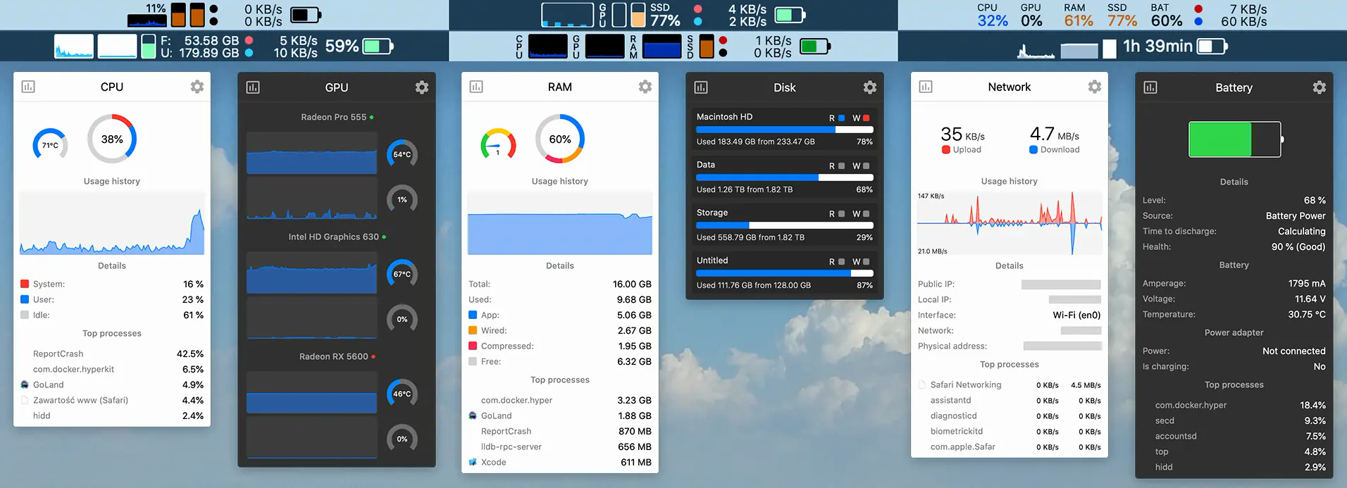 Stats – Menu Bar System Monitor Screenshot 1