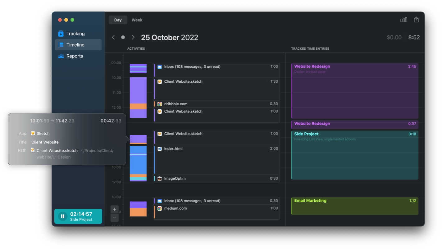 Timemator Screenshot 2