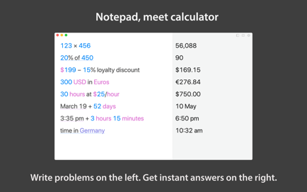 Soulver 3 – Notepad, meet calculator. Screenshot 1