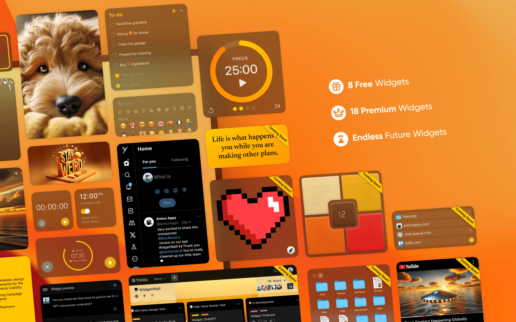 WidgetWall – Desktop widgets for your Mac Screenshot 2