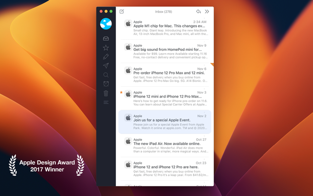 Airmail – Lightning Fast Email Screenshot 1