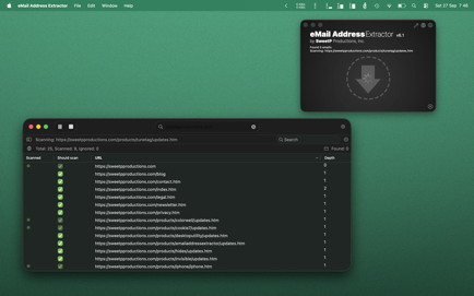 eMail Address Extractor Screenshot 2