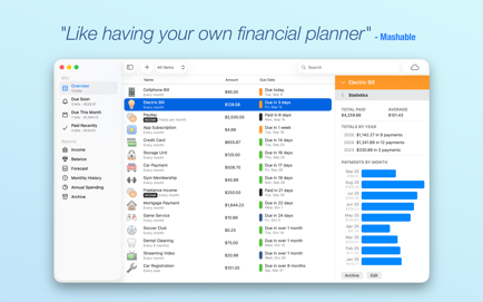 Chronicle – Bill Organizer Screenshot 2