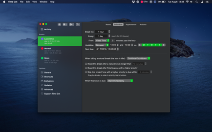 Time Out – Break Reminders Screenshot 2