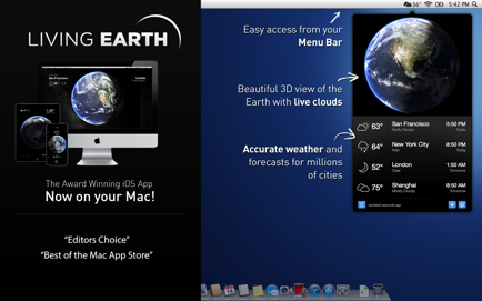 Living Earth – Weather & Clock Screenshot 1