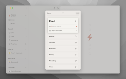 Reeder. Screenshot 3