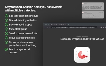 Session Pomodoro Focus Timer Screenshot 3