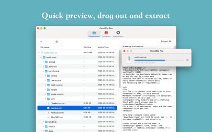 OmniZip – WinRAR Extractor Screenshot 1
