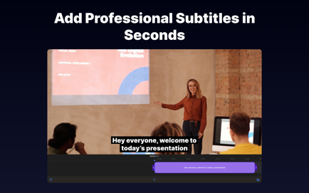 AI Captions for Videos: VidCap Screenshot 1