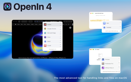 OpenIn 4 Advanced Link Handler Screenshot 1