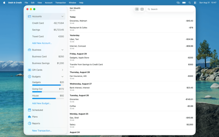 Debit & Credit Screenshot 1