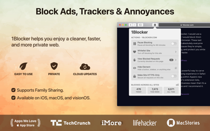 1Blocker – Ad Blocker Screenshot 1