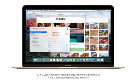 Mac OS X El Capitan Screenshot 1