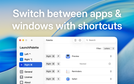 LaunchPalette – App Switcher Screenshot 1