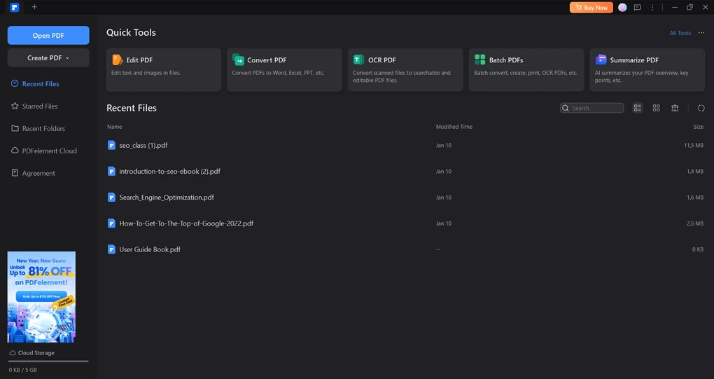 Wondershare PDFelement Pro Screenshot 1