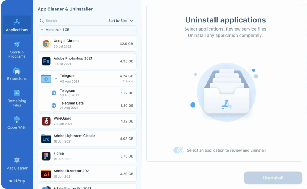 App Cleaner & Uninstaller Pro Screenshot 1