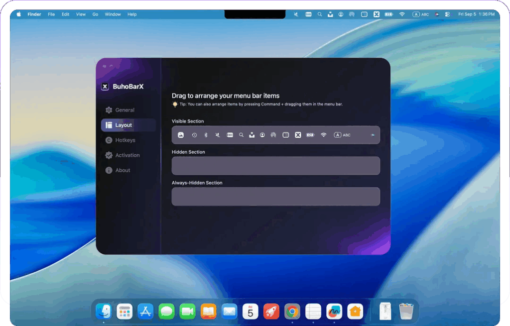 BuhoBarX Screenshot 1