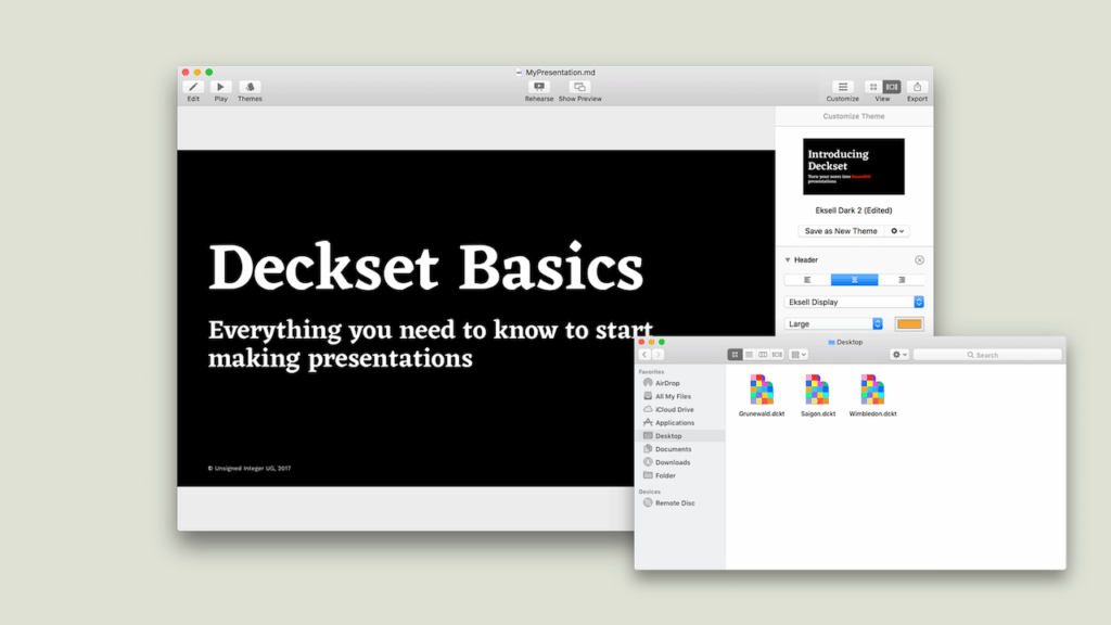 Deckset Screenshot 1