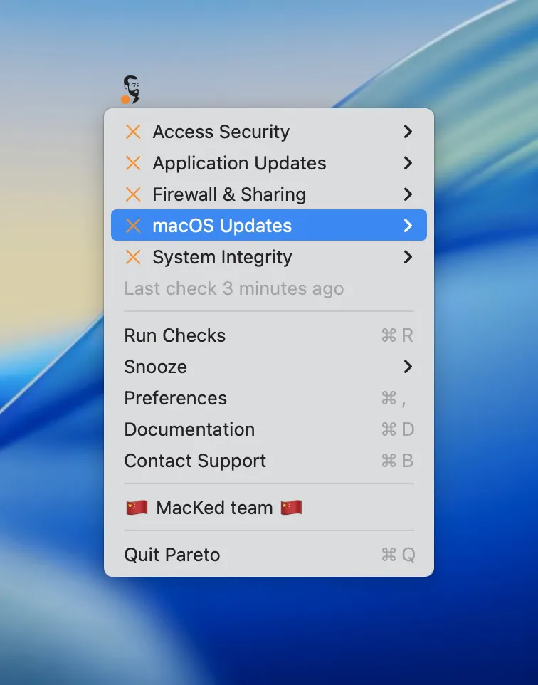 Pareto Security Screenshot 1