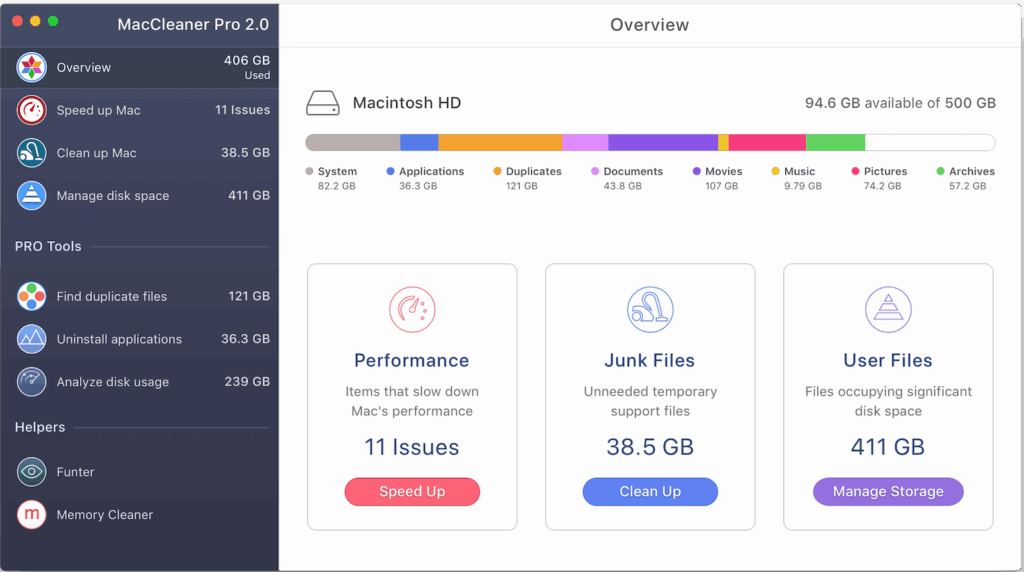 MacCleaner 4 Pro Screenshot 1