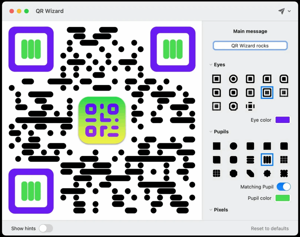 QR Wizard Screenshot 1