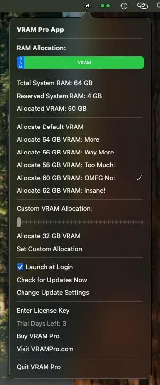 VRAM Pro Screenshot 1