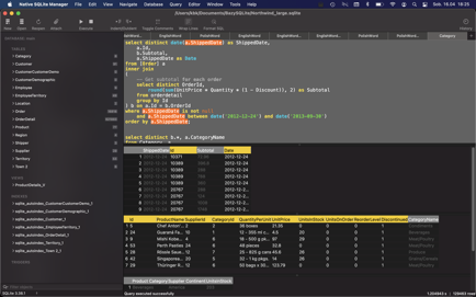 Native SQLite Manager Screenshot 2