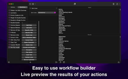 Text Workflow: Text Converter Screenshot 2