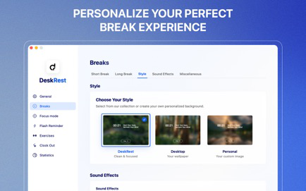 DeskRest: Smart Break Reminder Screenshot 2