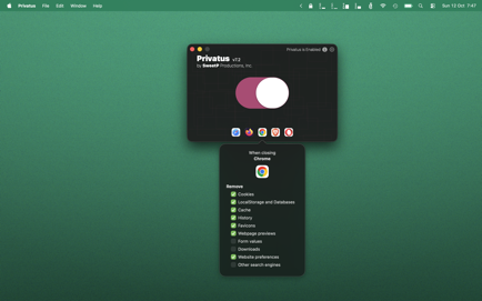 Privatus – privacy manager Screenshot 2