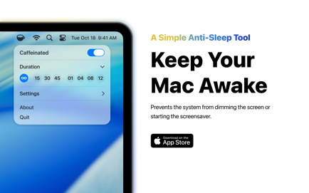 Caffeinated: Anti Sleep App Screenshot 1
