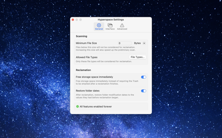 Hyperspace: Reclaim Disk Space Screenshot 3