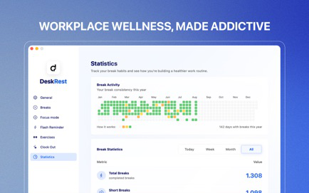 DeskRest: Smart Break Reminder Screenshot 3