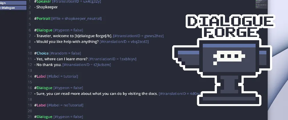 Dialogue Forge Screenshot 1
