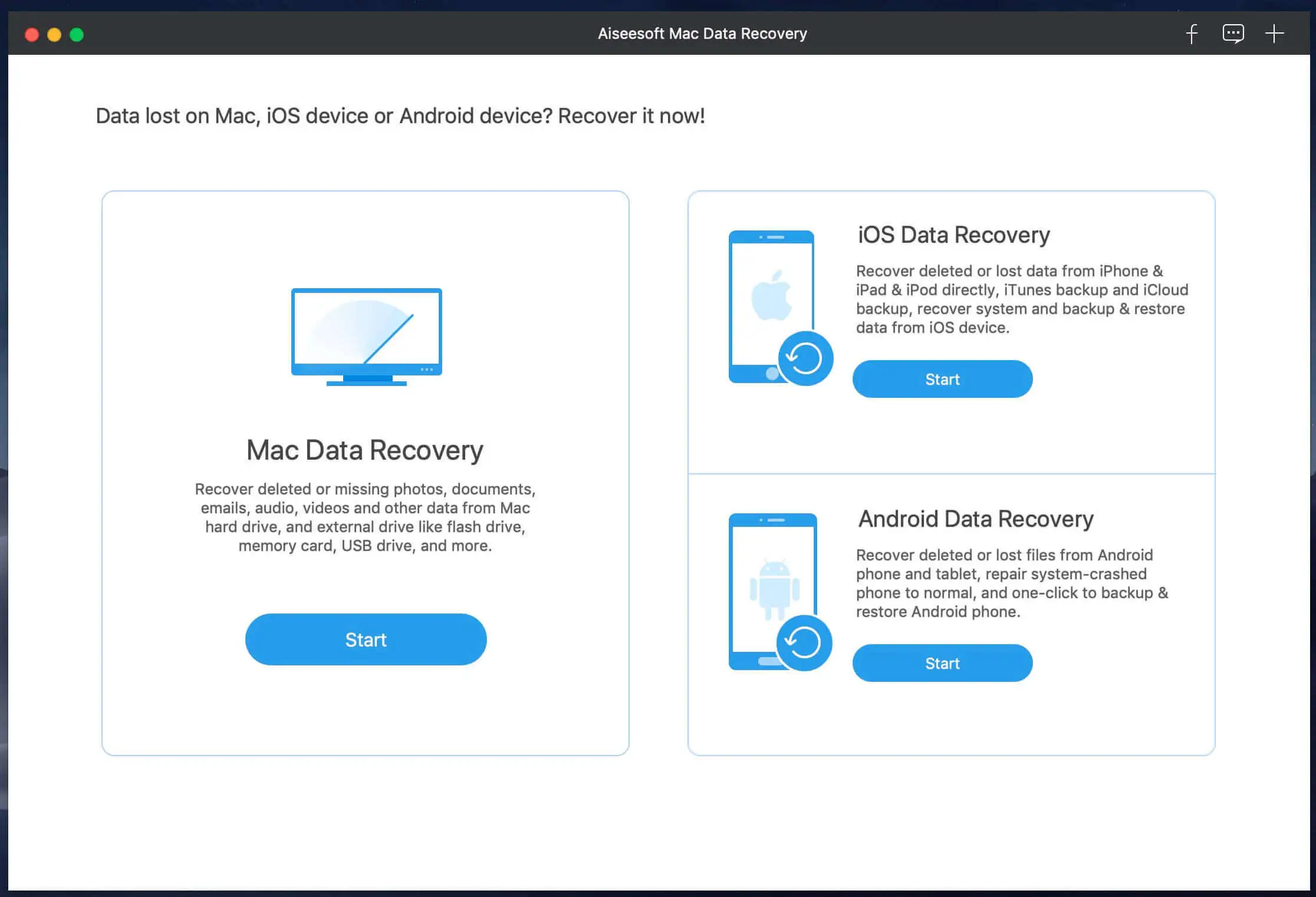 Aiseesoft Data Recovery Screenshot 1