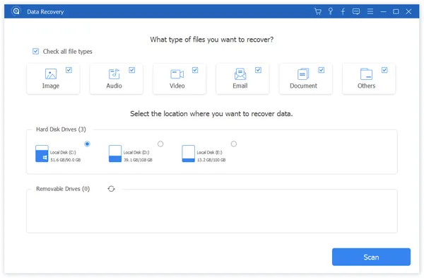 Apeaksoft Data Recovery Screenshot 1