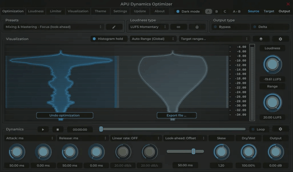 APU Dynamics Optimizer Screenshot 1