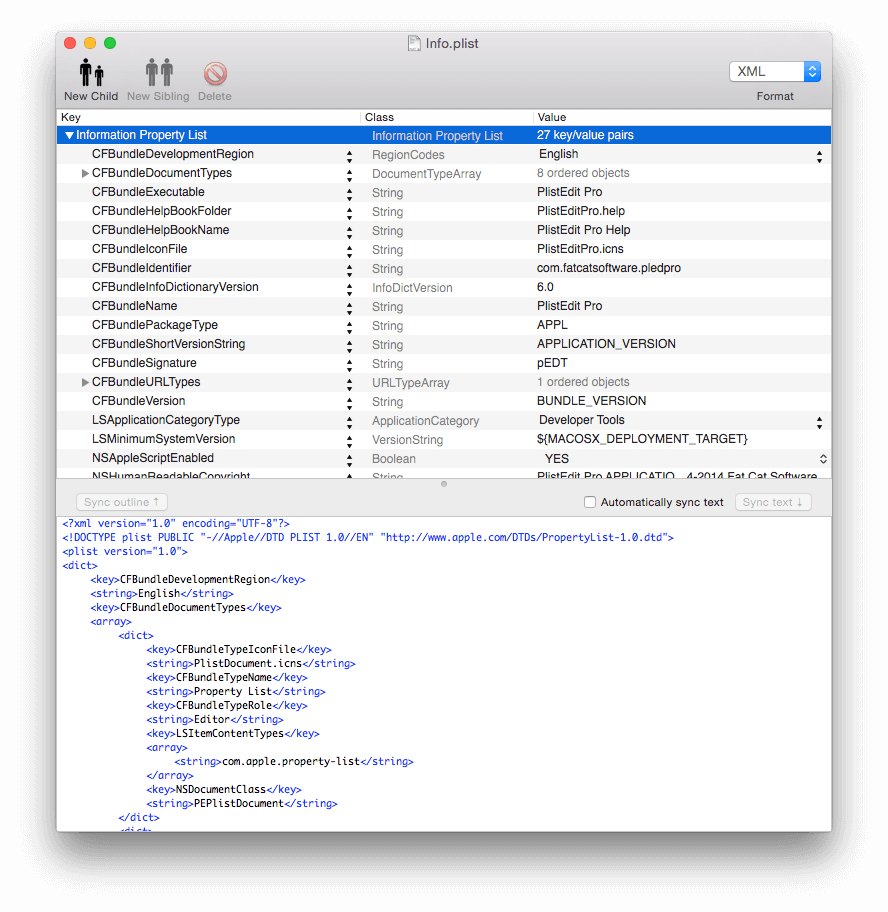 PlistEdit Pro Screenshot 1