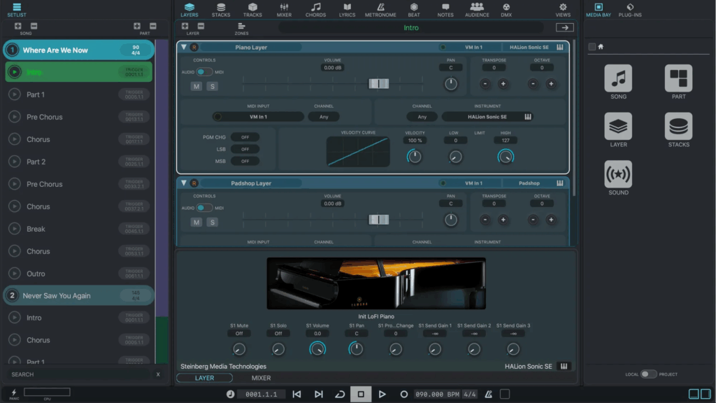 Steinberg VST Live Pro Screenshot 1
