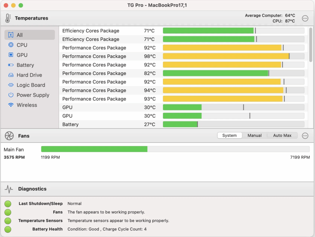 TG Pro (Temperature Gauge Pro) Screenshot 1