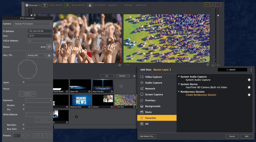 Wirecast Pro Screenshot 1